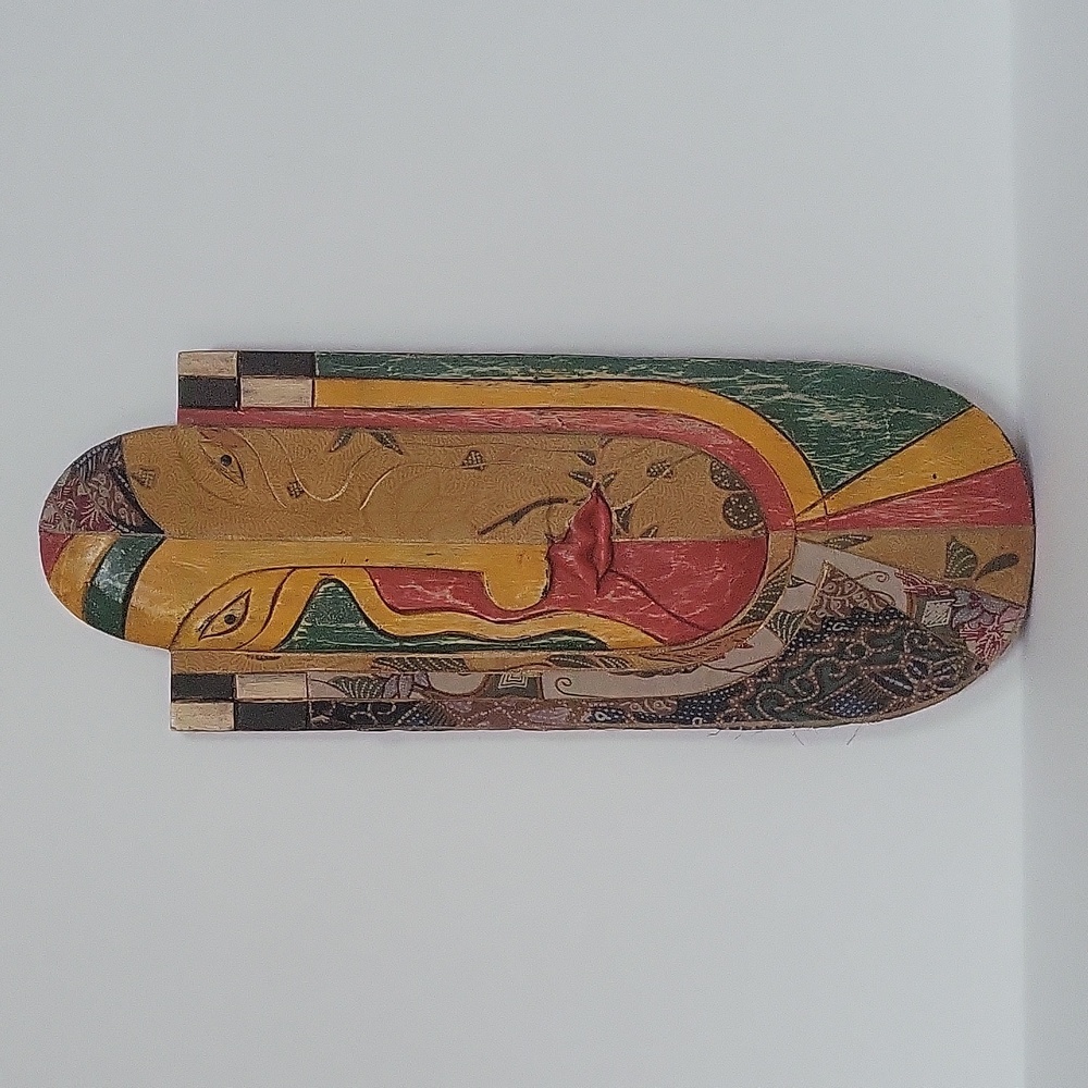 Tiki Face Wooden Wall Art
